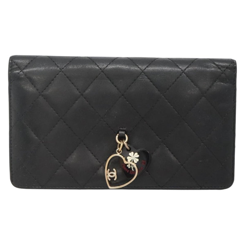 Chanel Matelasse Long Wallet Lamb Skin