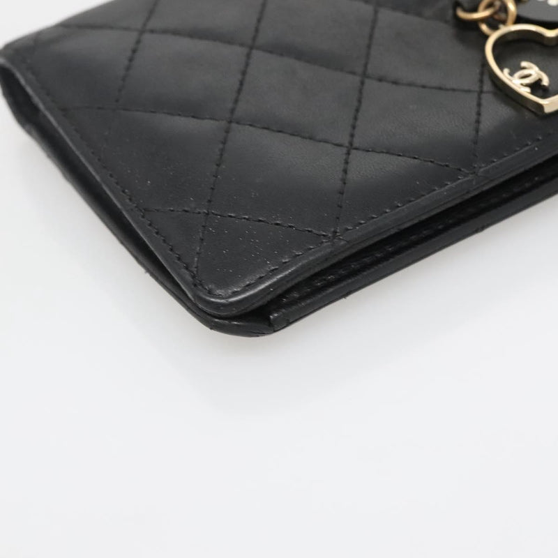 Chanel Matelasse Long Wallet Lamb Skin