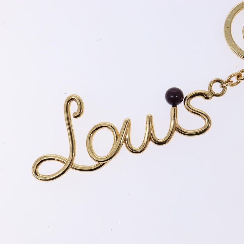 Louis Vuitton Wire Charm Metal Gold Lv