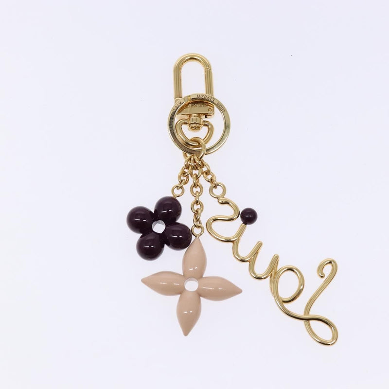 Louis Vuitton Wire Charm Metal Gold Lv