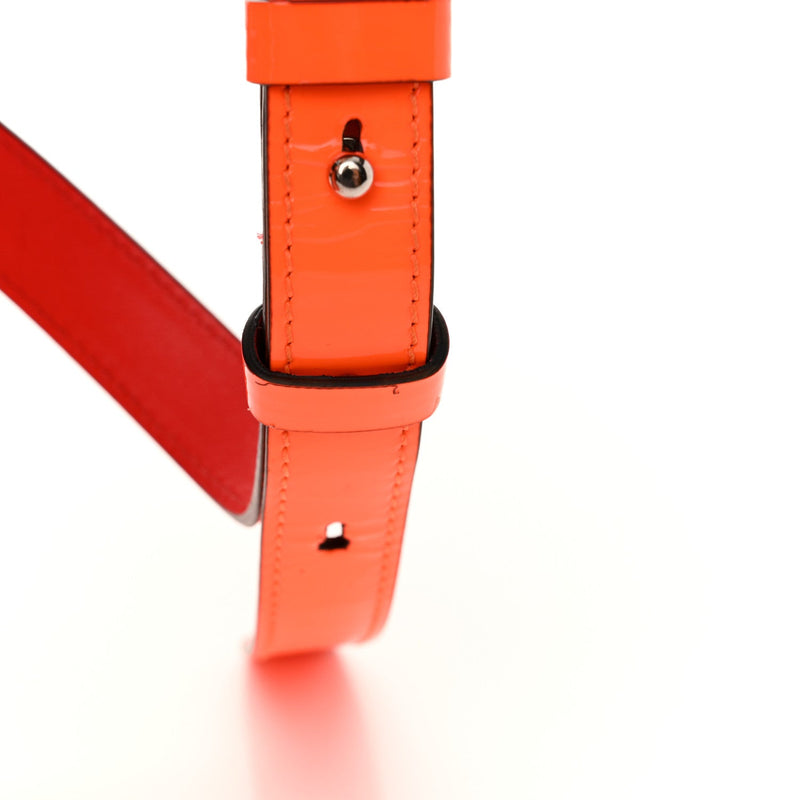 Patent Paloma Mini Empire Tote Orange