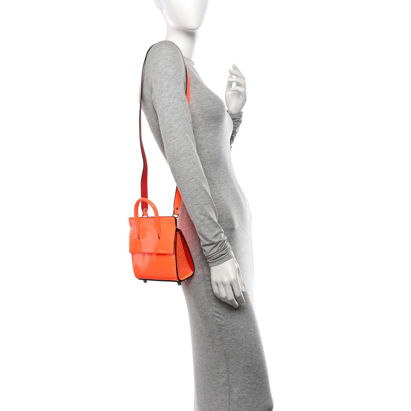 Patent Paloma Mini Empire Tote Orange