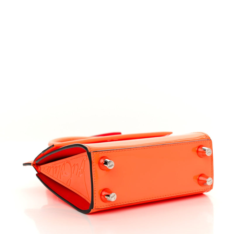 Patent Paloma Mini Empire Tote Orange