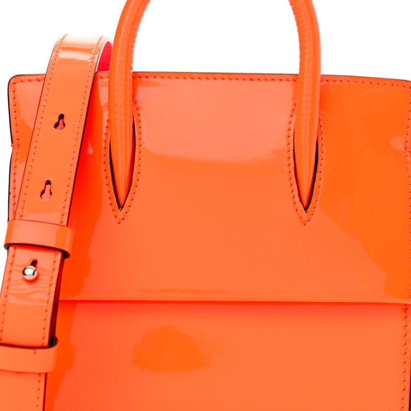 Patent Paloma Mini Empire Tote Orange
