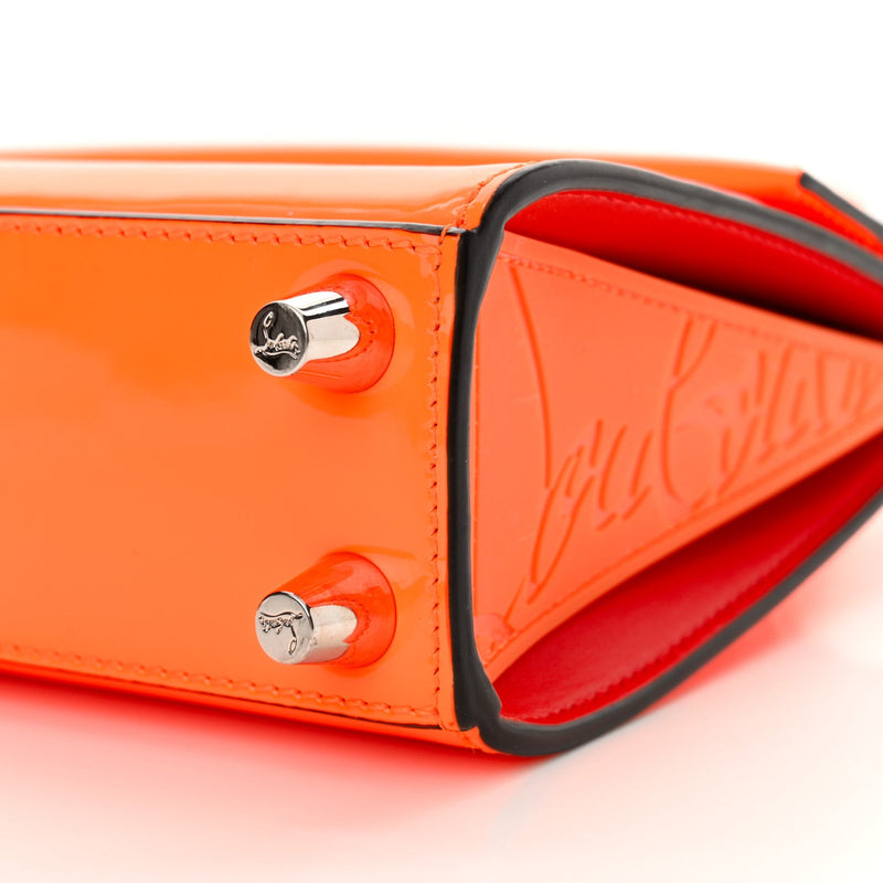 Patent Paloma Mini Empire Tote Orange