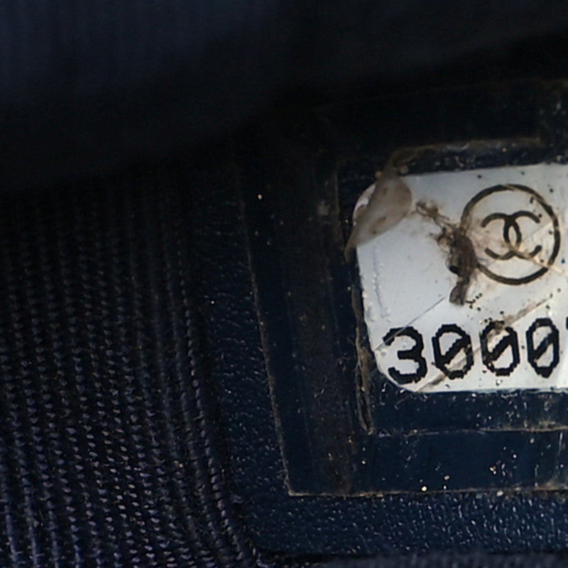 Denim Quilted Large Chanel 19 Flap Blue