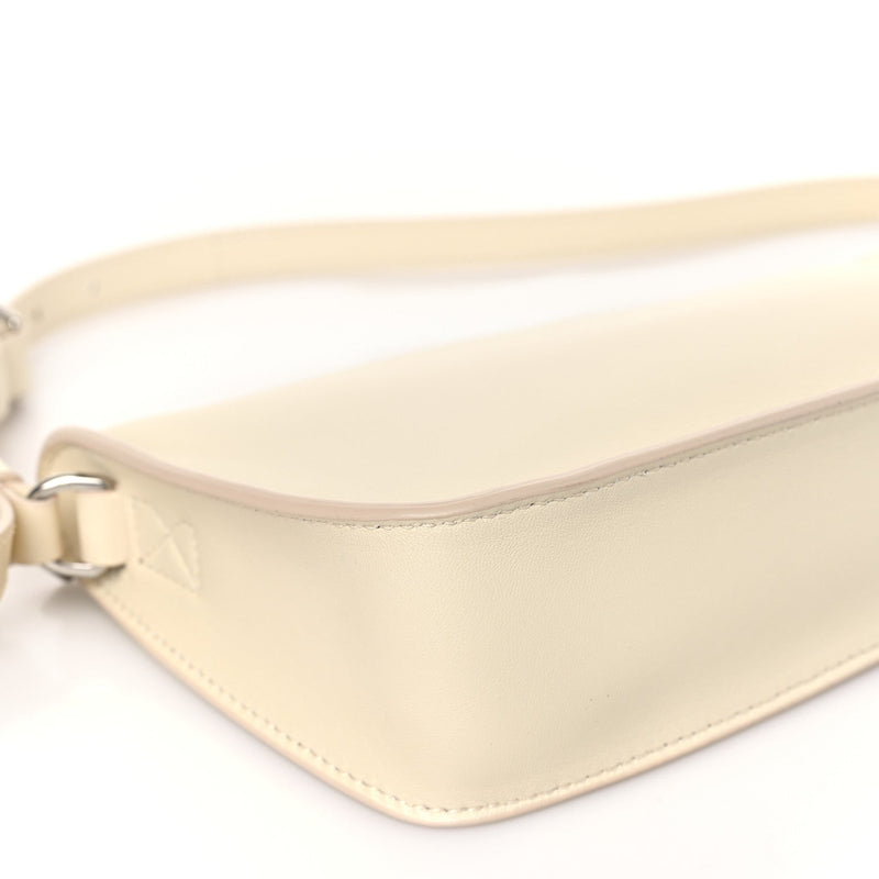Calfskin Mini Shield Sling Bag Pearl