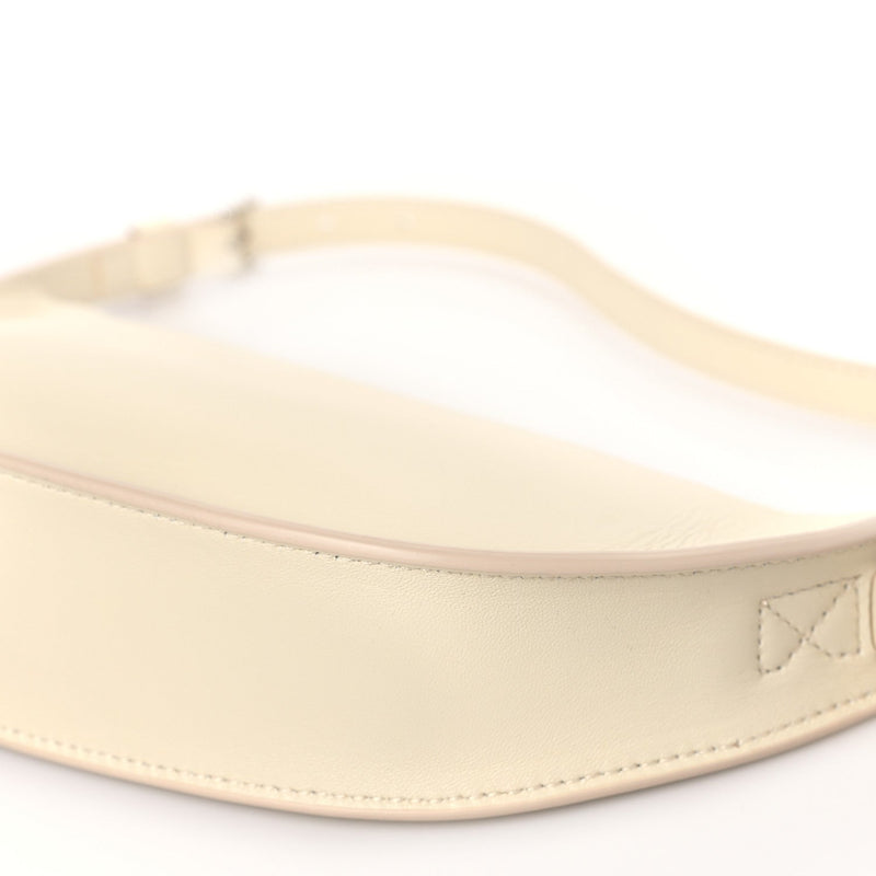 Calfskin Mini Shield Sling Bag Pearl