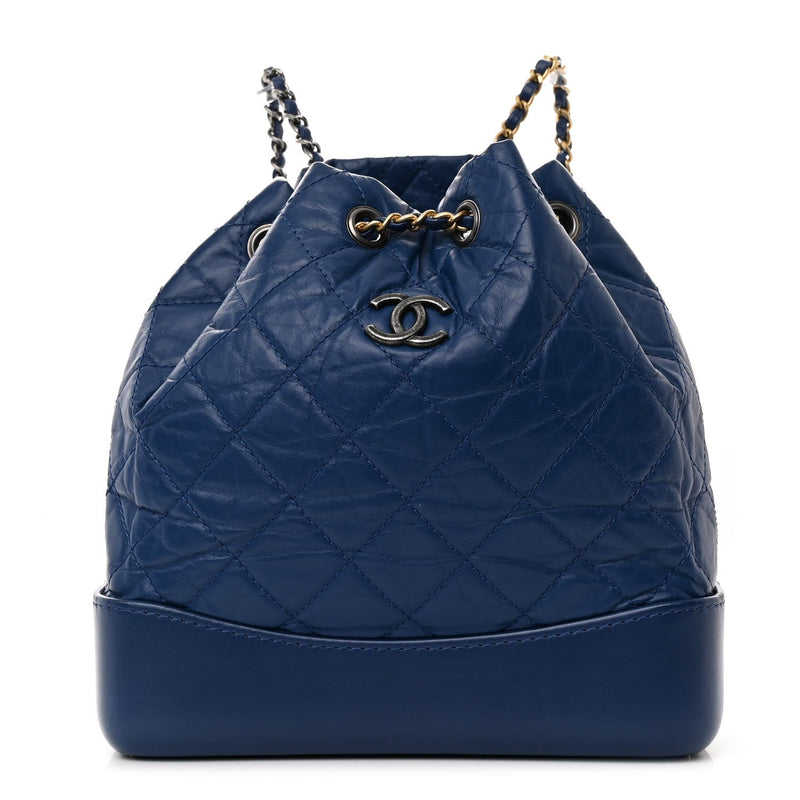 Aged Calfskin Quilted Small Gabrielle