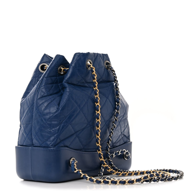 Aged Calfskin Quilted Small Gabrielle