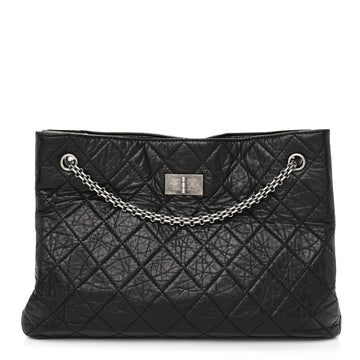 Aged Calfskin Reissue 2.55 Tote Black