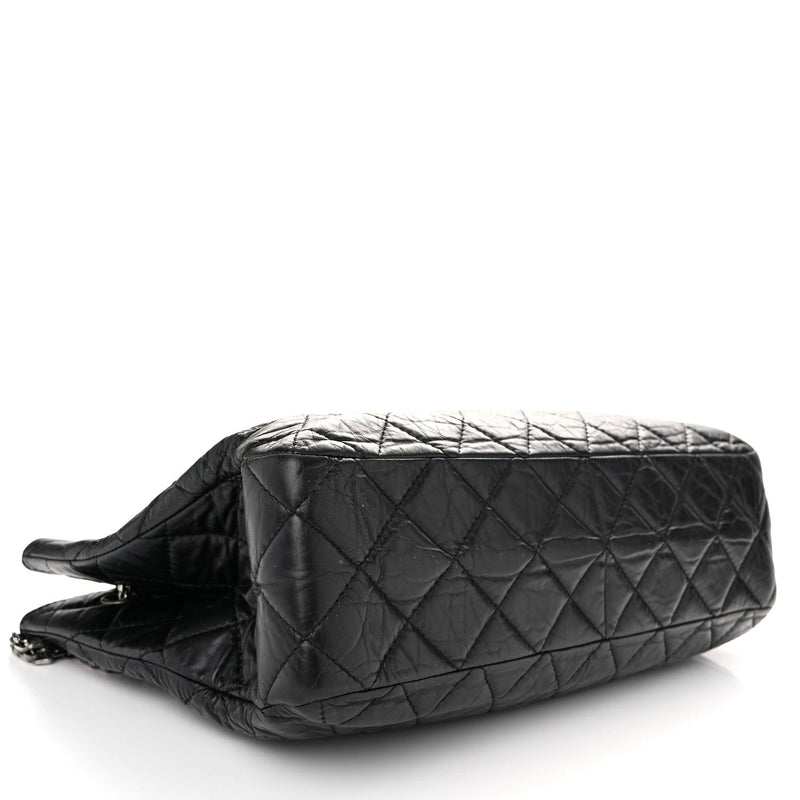 Aged Calfskin Reissue 2.55 Tote Black