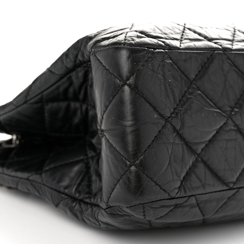 Aged Calfskin Reissue 2.55 Tote Black