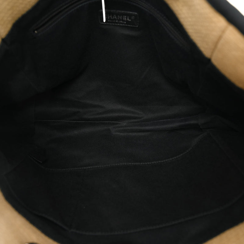 Canvas Small Deauville Tote Beige Black