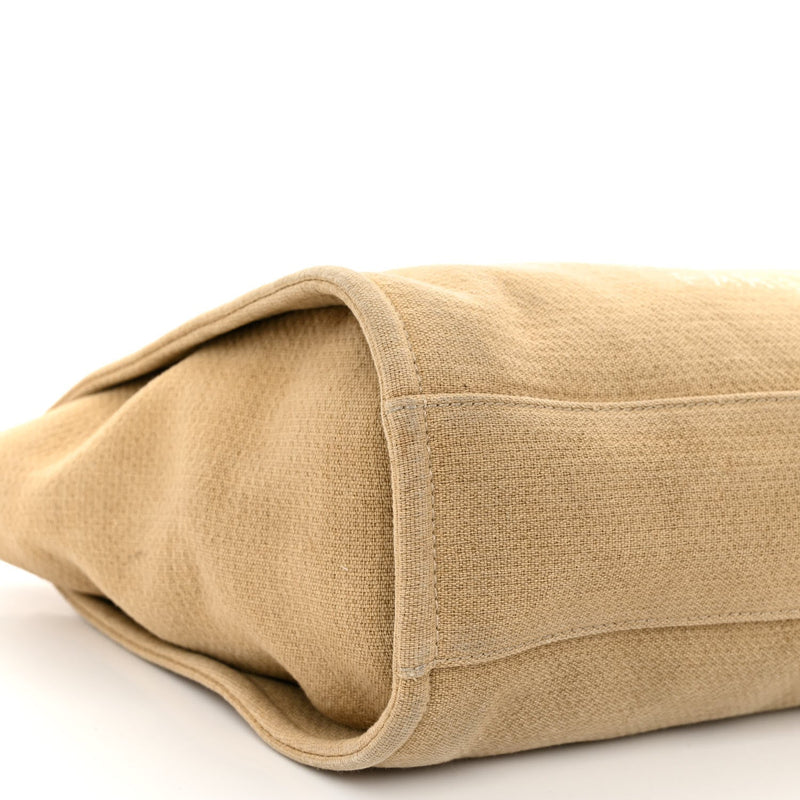 Canvas Small Deauville Tote Beige Black