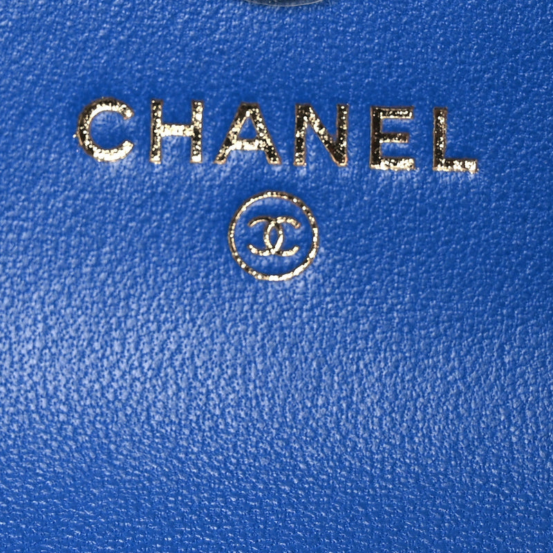 Raffia Jute Striped Belt Bag Blue Beige