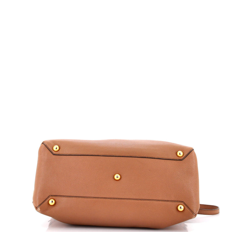 Banner Tote Leather And House Check