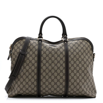 Gg Plus Travel Bag Dark Brown