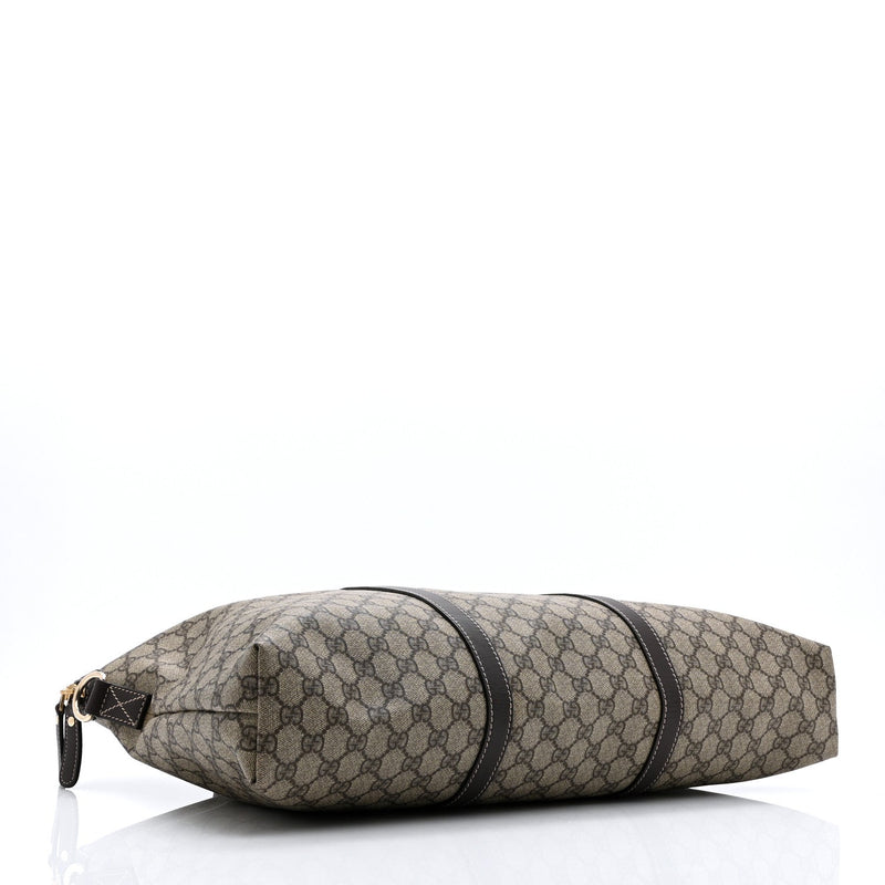 Gg Plus Travel Bag Dark Brown