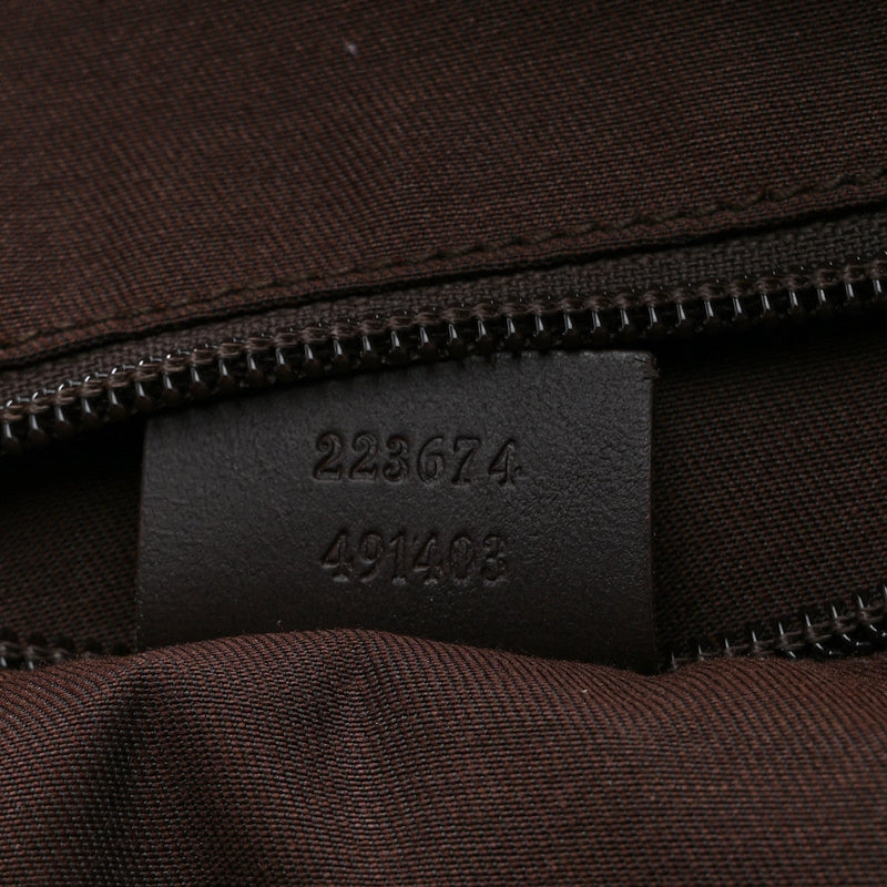 Gg Plus Travel Bag Dark Brown