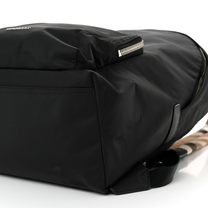 Nylon Check Abbeydale Simple Backpack