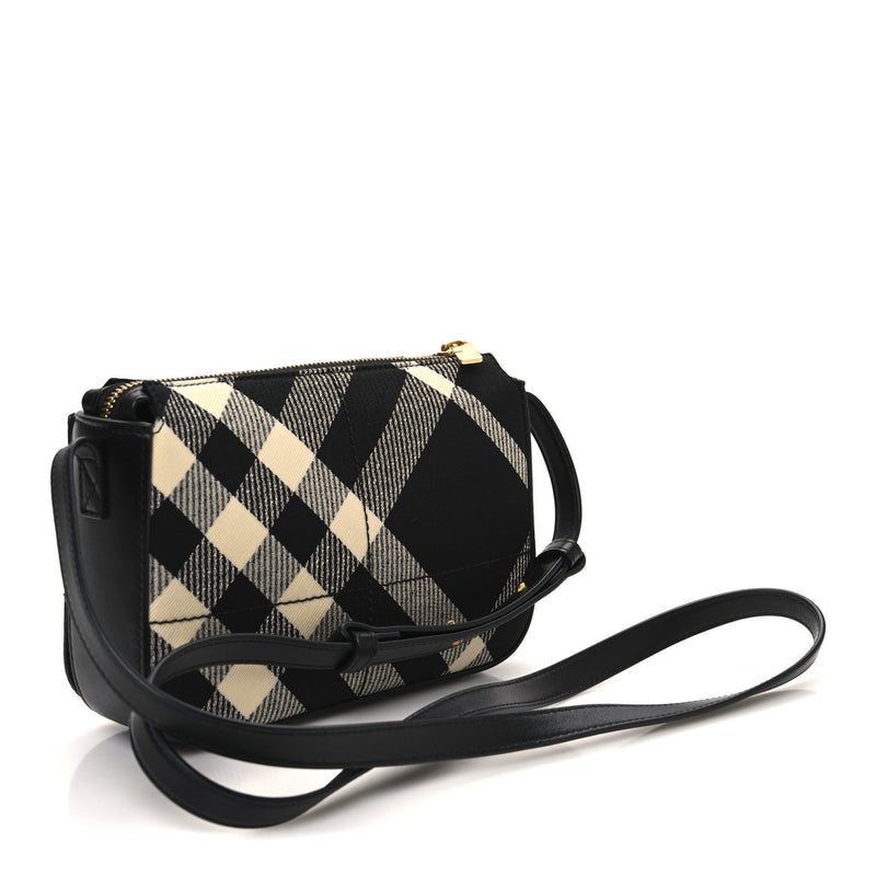 Jacquard Check Snip Bag Black