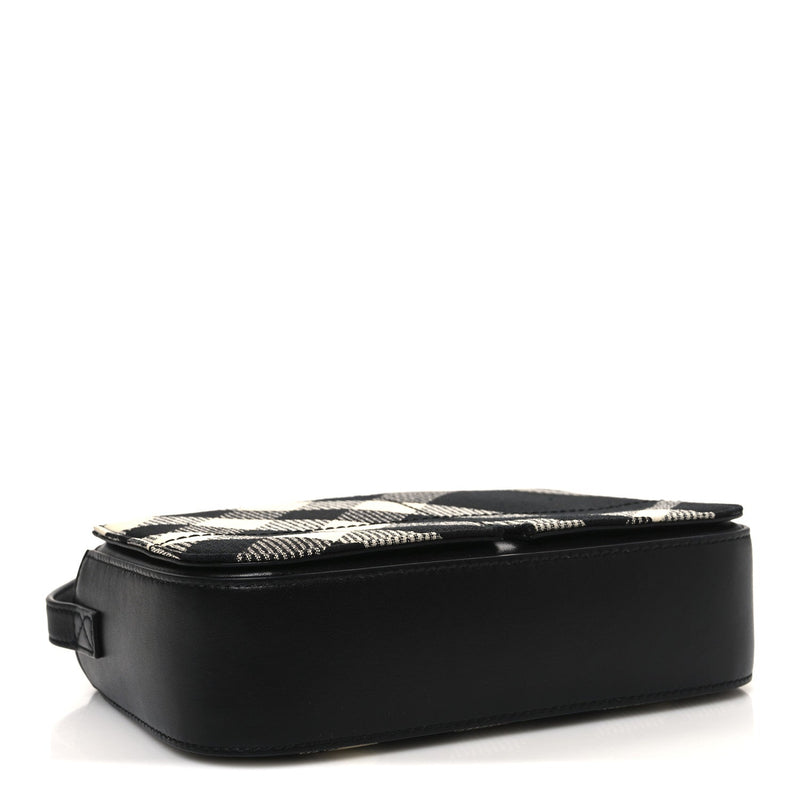 Jacquard Check Snip Bag Black