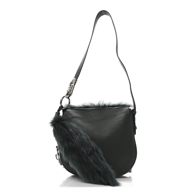 Shearling Small Knight Crossbody Bag