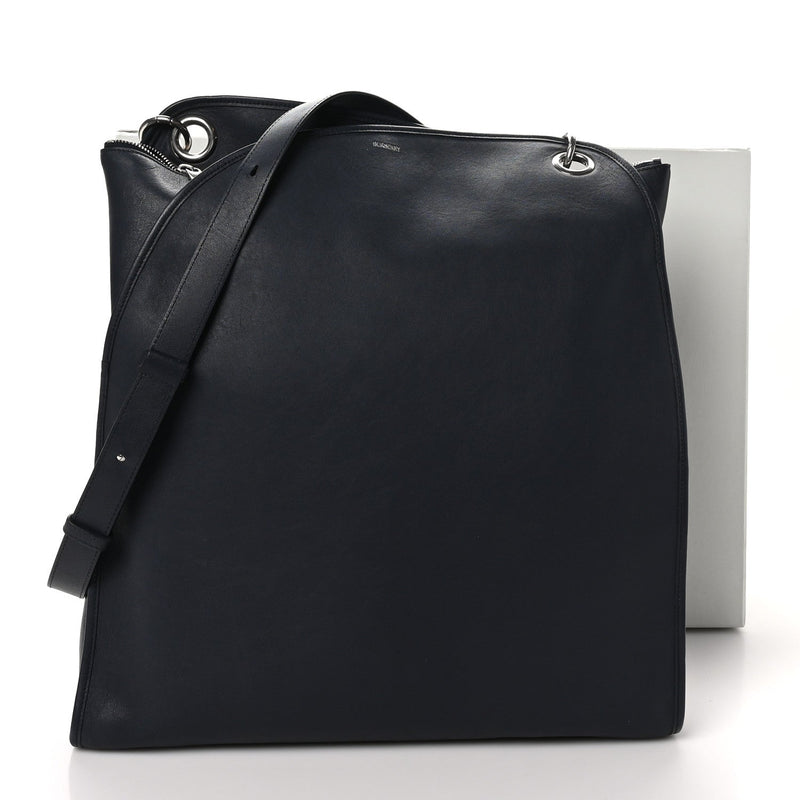 Grainy Calfskin Small Shield Twin Tote