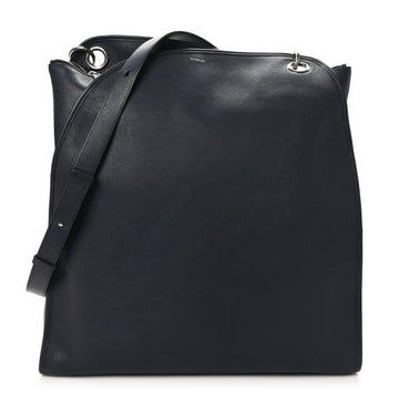 Grainy Calfskin Small Shield Twin Tote