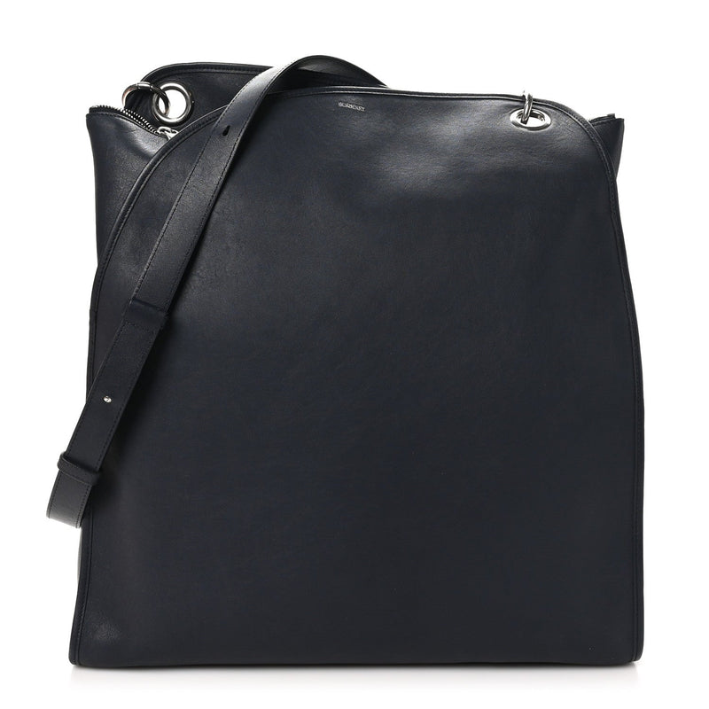 Grainy Calfskin Small Shield Twin Tote