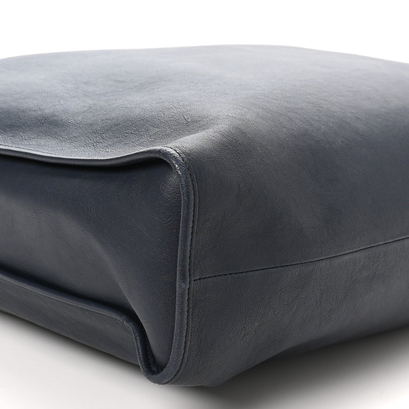 Grainy Calfskin Small Shield Twin Tote