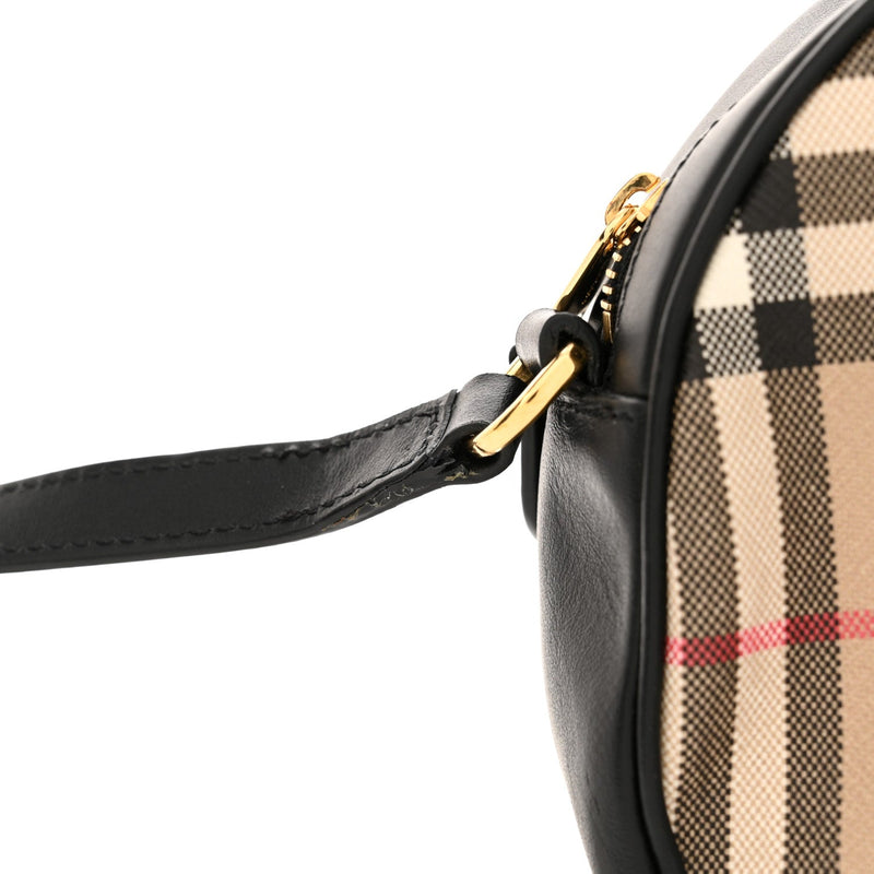 Vintage Check Canvas Calfskin Louise Bag