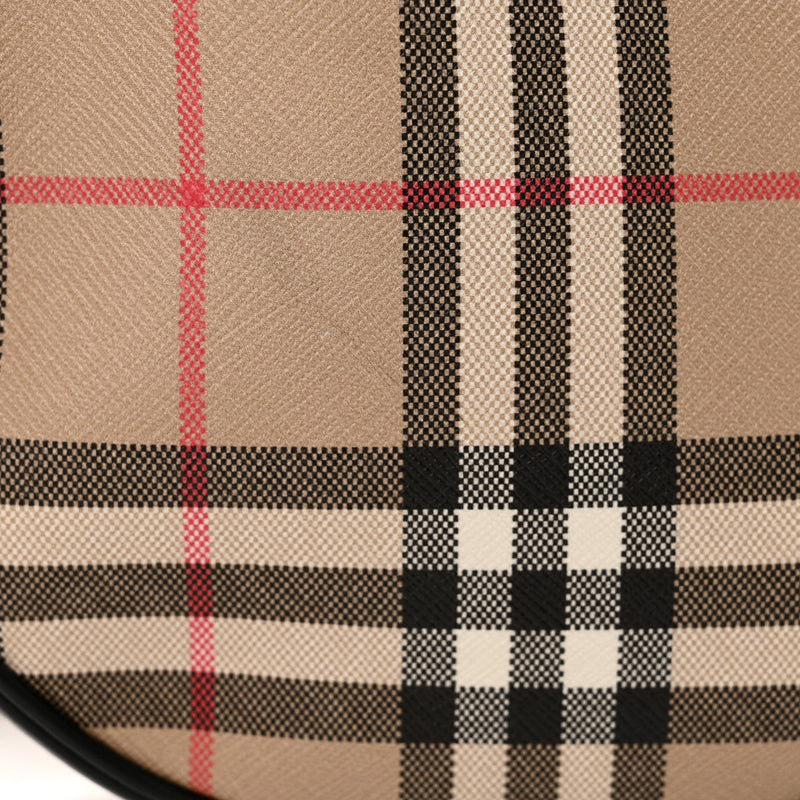 Vintage Check Canvas Calfskin Louise Bag