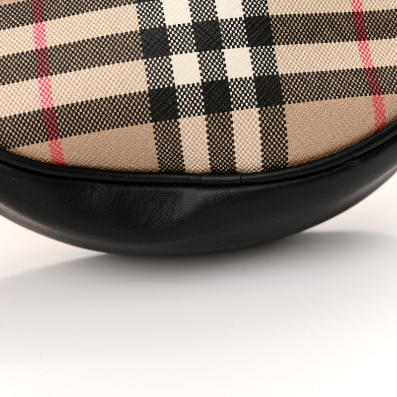 Vintage Check Canvas Calfskin Louise Bag