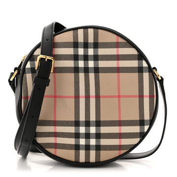 Vintage Check Canvas Calfskin Louise Bag
