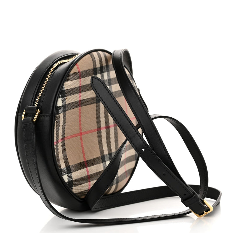 Vintage Check Canvas Calfskin Louise Bag