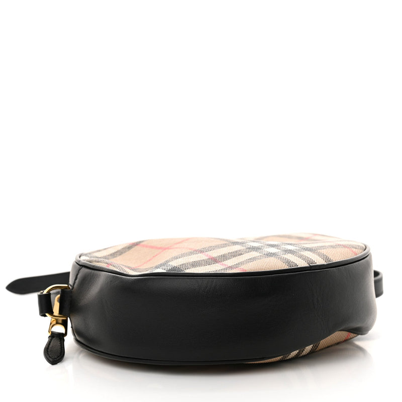 Vintage Check Canvas Calfskin Louise Bag