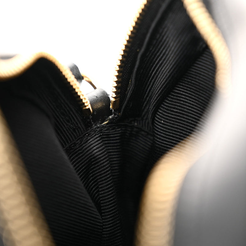 Vintage Check Canvas Calfskin Louise Bag