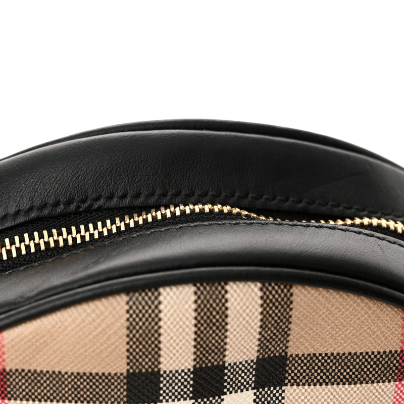 Vintage Check Canvas Calfskin Louise Bag