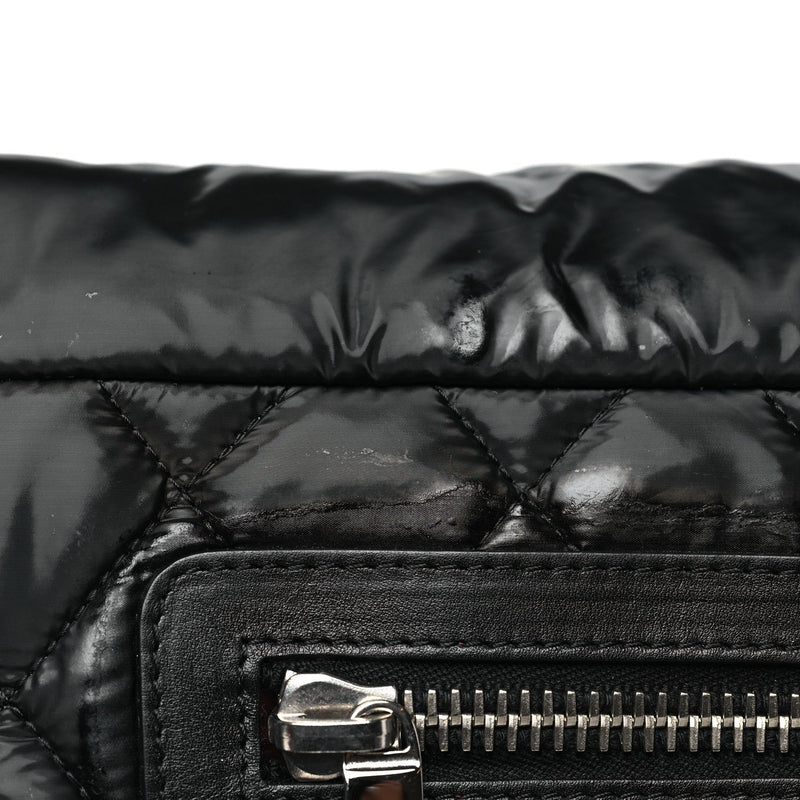 Nylon Coco Cocoon Messenger Bag Black