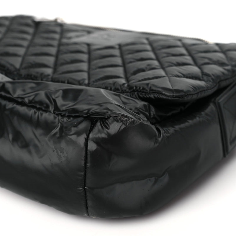 Nylon Coco Cocoon Messenger Bag Black