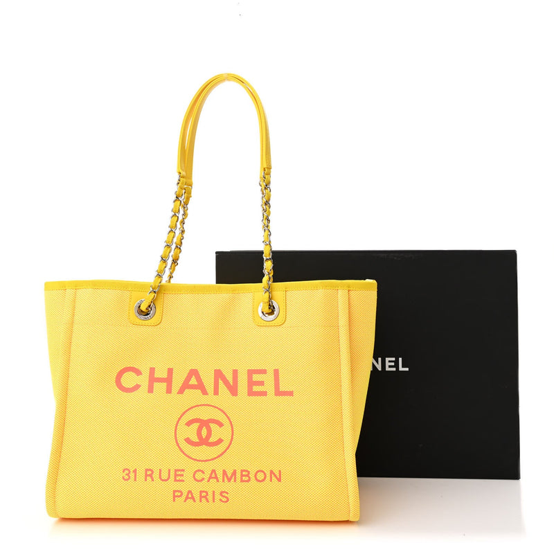 Mixed Fibers Small Deauville Tote Yellow