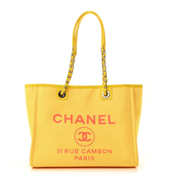 Mixed Fibers Small Deauville Tote Yellow