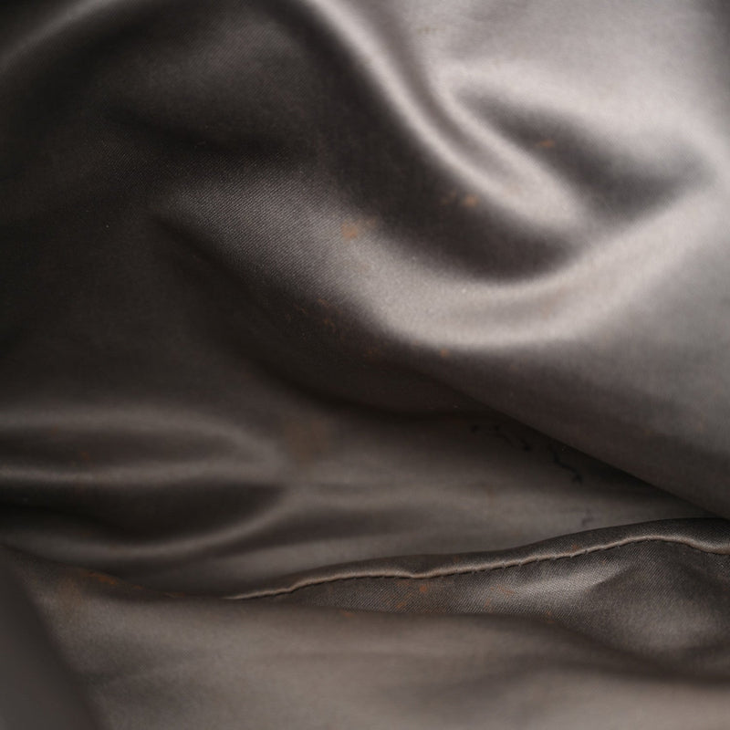 Lambskin Large Chain Mail Hobo Black