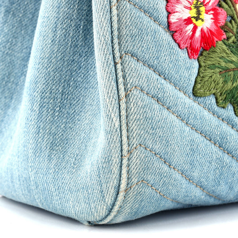 Gg Marmont Tote Embroidered Matelasse