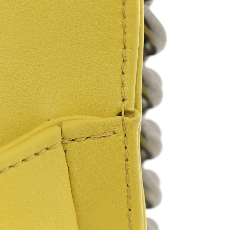 Calfskin Chevron Quilted Medium Boy Flap