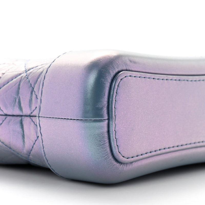 Iridescent Aged Calfskin Quilted Small