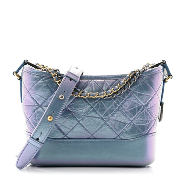 Iridescent Aged Calfskin Quilted Small