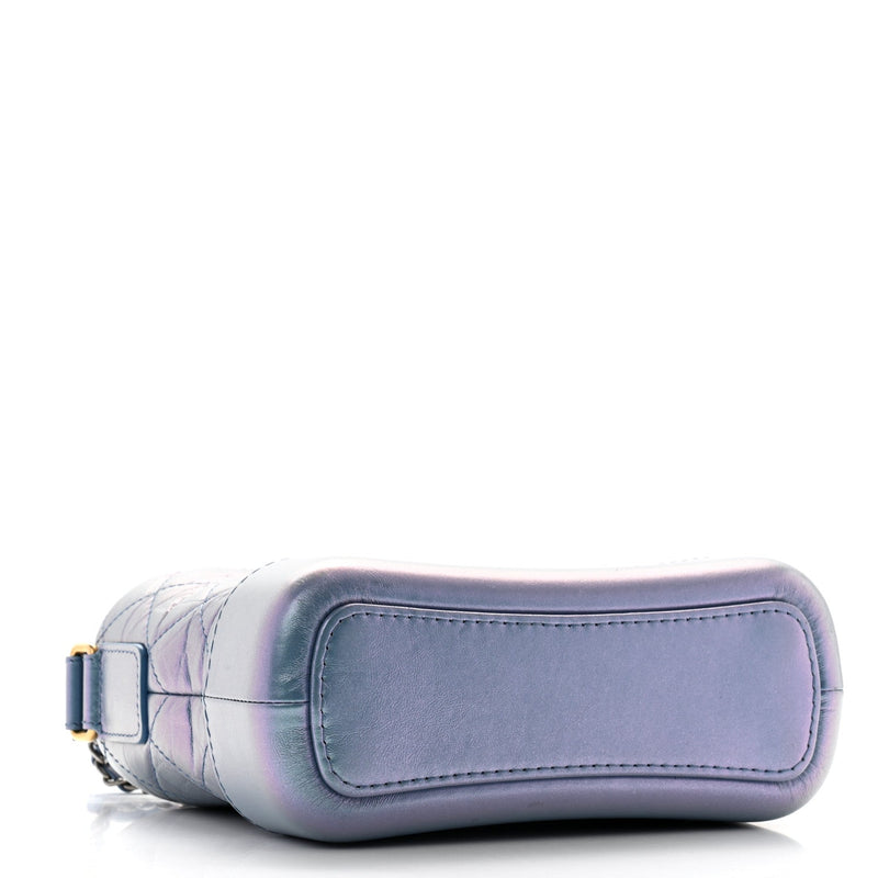 Iridescent Aged Calfskin Quilted Small